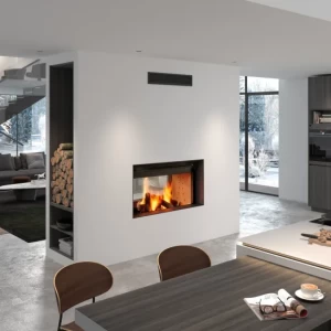 Rocal G450 DC Built-in Double Sided Wood Fireplace