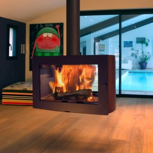 SAX wood burning fireplace
